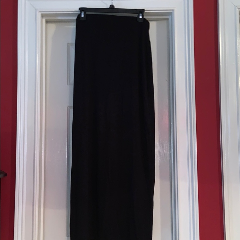 Black maxi skirt